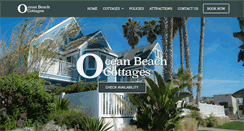 Desktop Screenshot of oceanbeachcottages.com