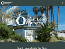 Tablet Screenshot of oceanbeachcottages.com